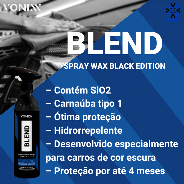 Blend Spray Black Cera De Carnaúba e Sílica 500ml