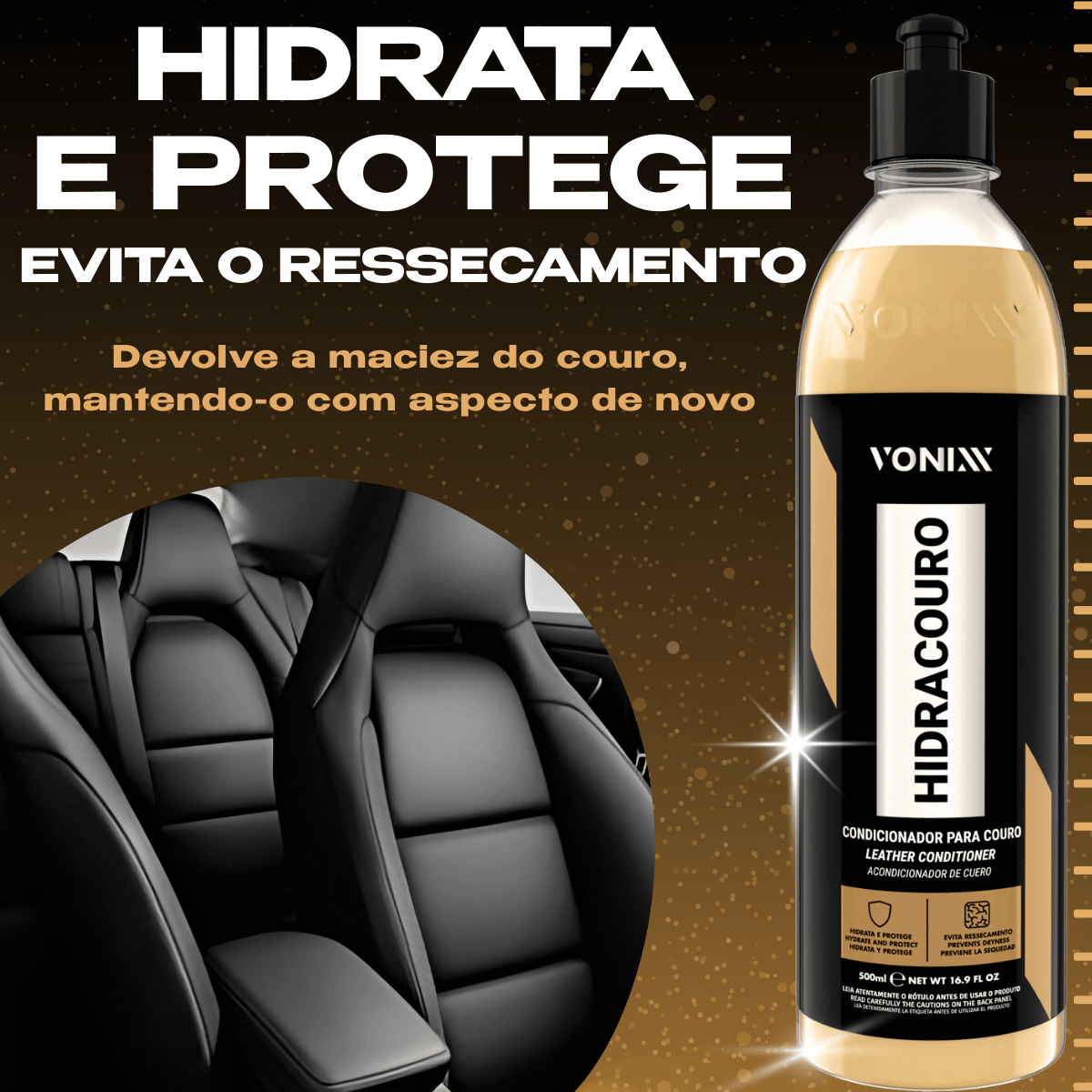 Hidracouro Hidratante Condicionador para Couro 500ml