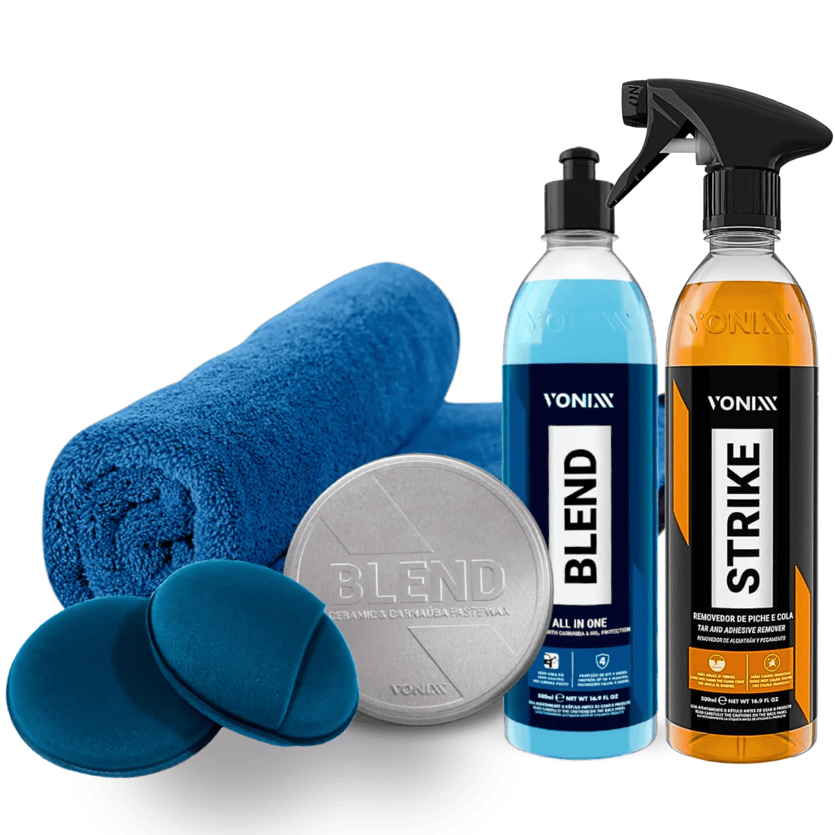 Kit Tira Esbarrão de Carro Blend Strike Aplicador Encaixe Mão