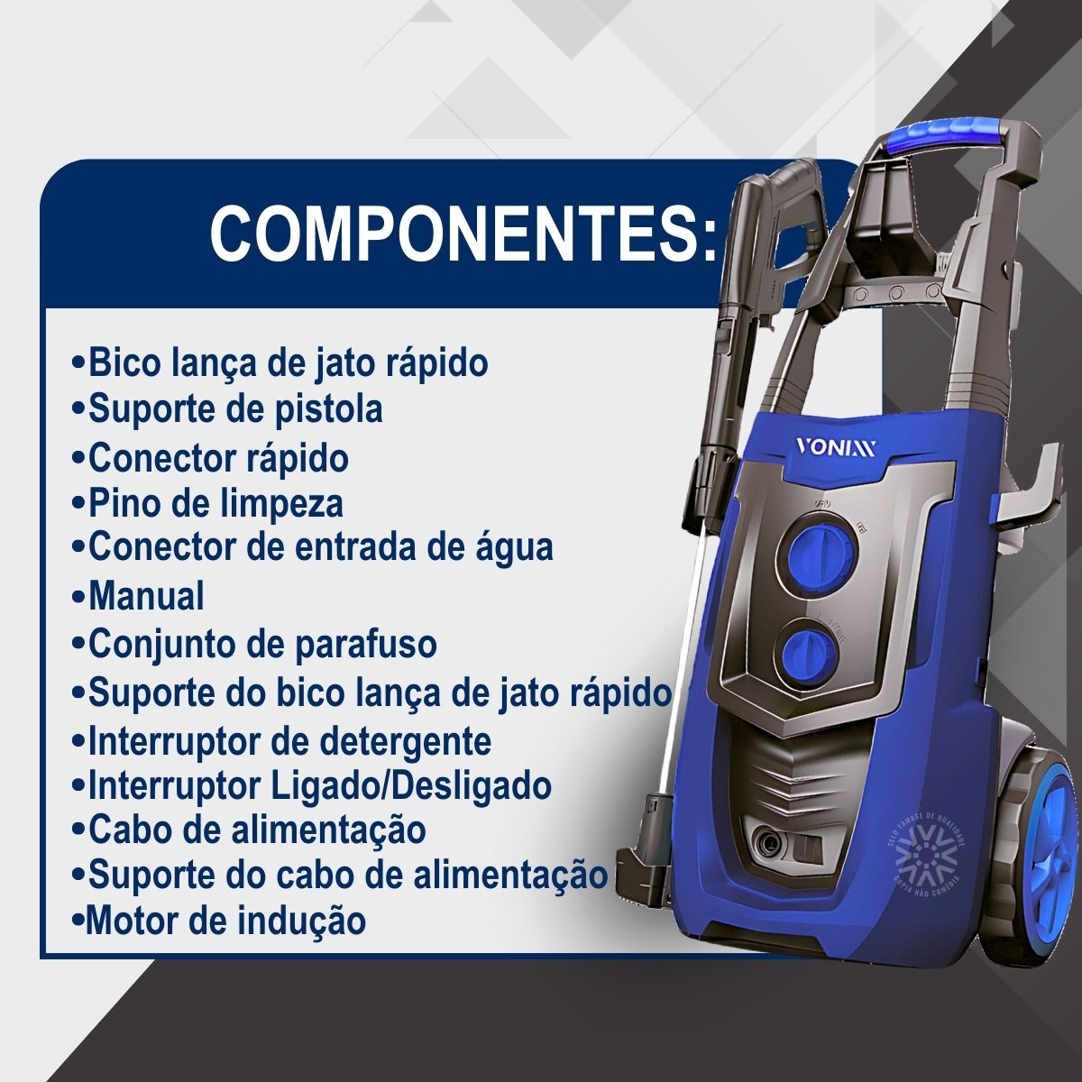 Lavadora de Alta Pressão Pro Motor de Indução 2100w Super Profissional