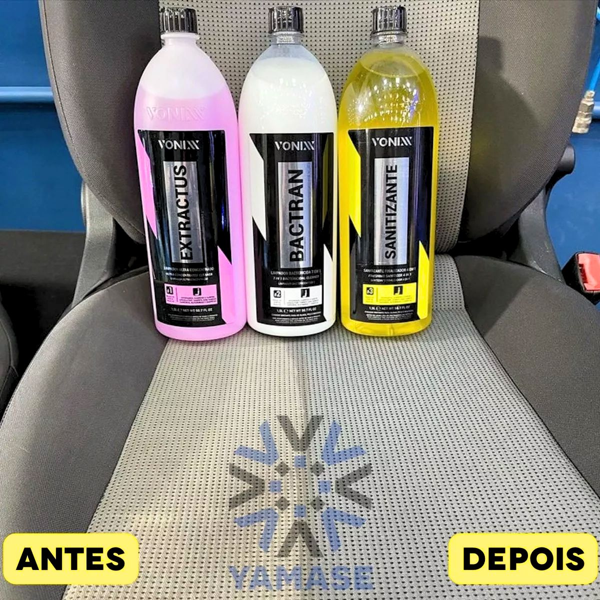 Kit Sistema VSC Extractus Bactran Sanitizante Finalizador 5L Limpeza Inteligente de Estofados