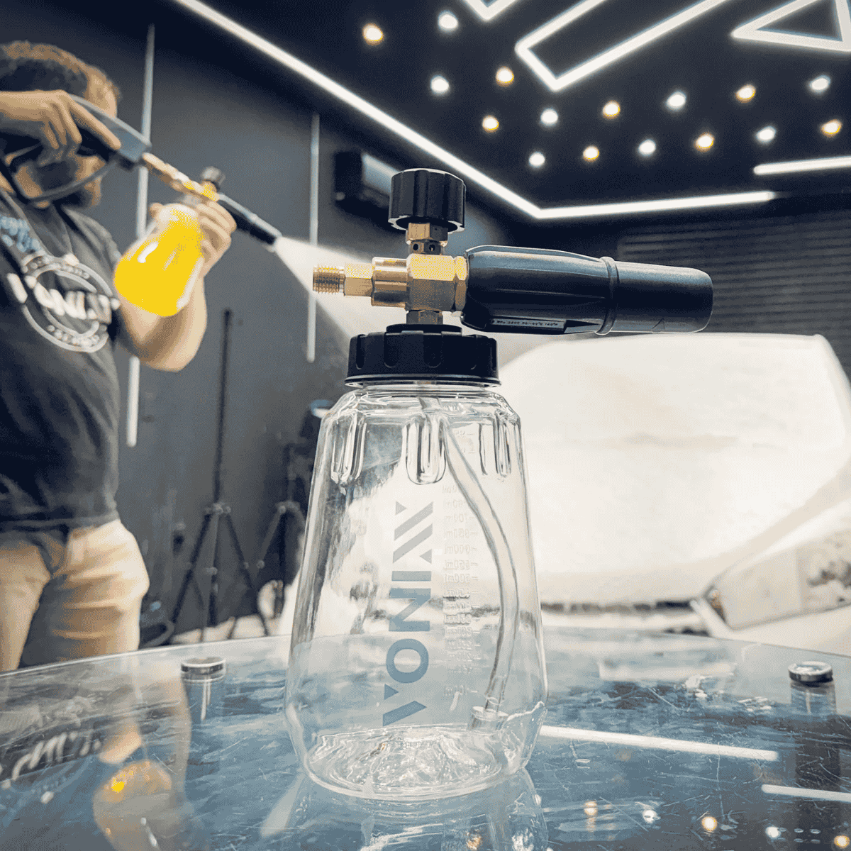 Snow Foam Fast Transparente Canhão De Espuma 1L