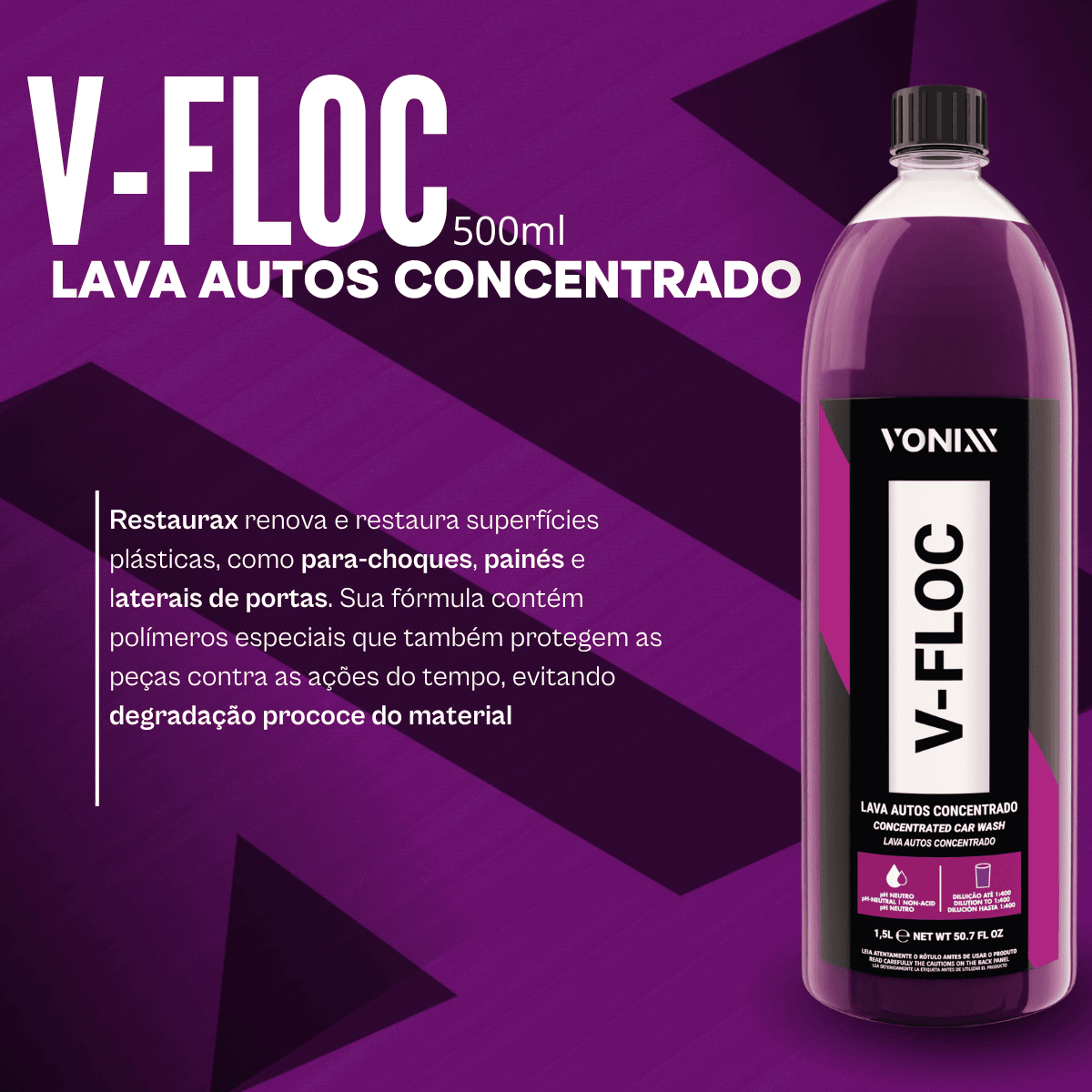 V-Floc Shampoo Automotivo Neutro 1,5L