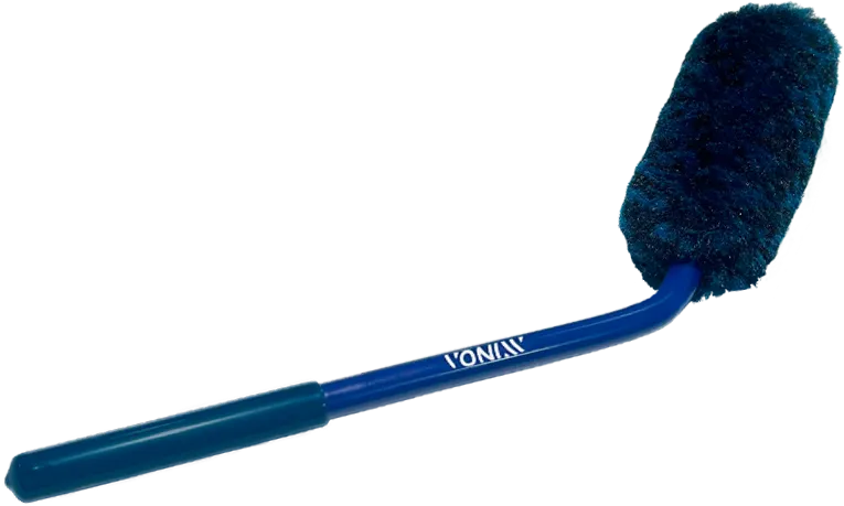 ESCOVA DE MICROFIBRA ANGULAR PARA LIMPEZA DE RODAS