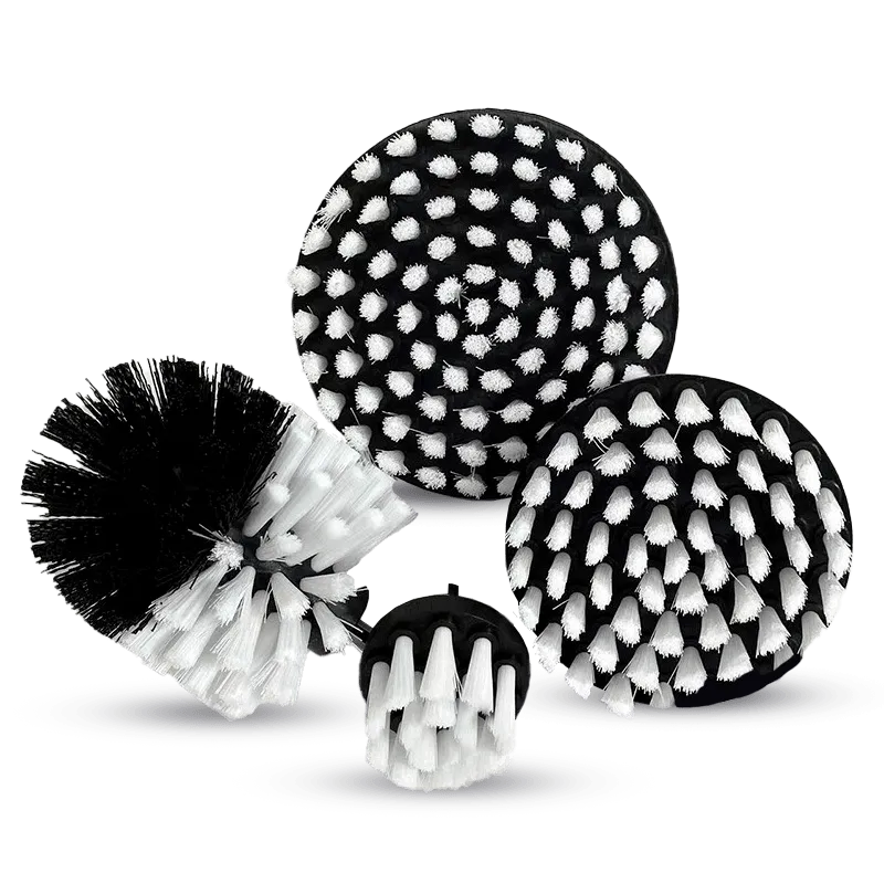 JOGO DE ESCOVAS ROTATIVAS DE CERDAS MACIAS